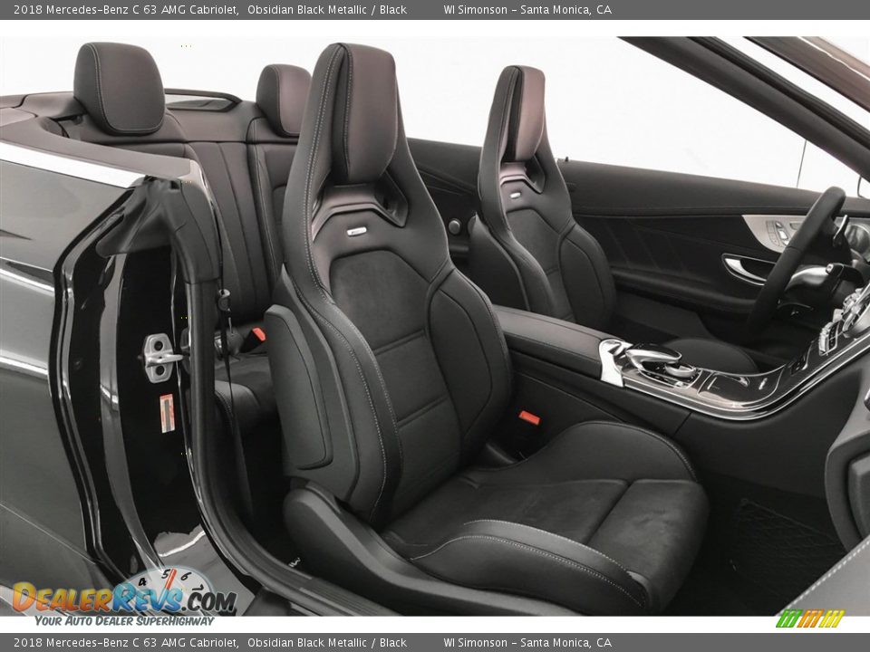 2018 Mercedes-Benz C 63 AMG Cabriolet Obsidian Black Metallic / Black Photo #6