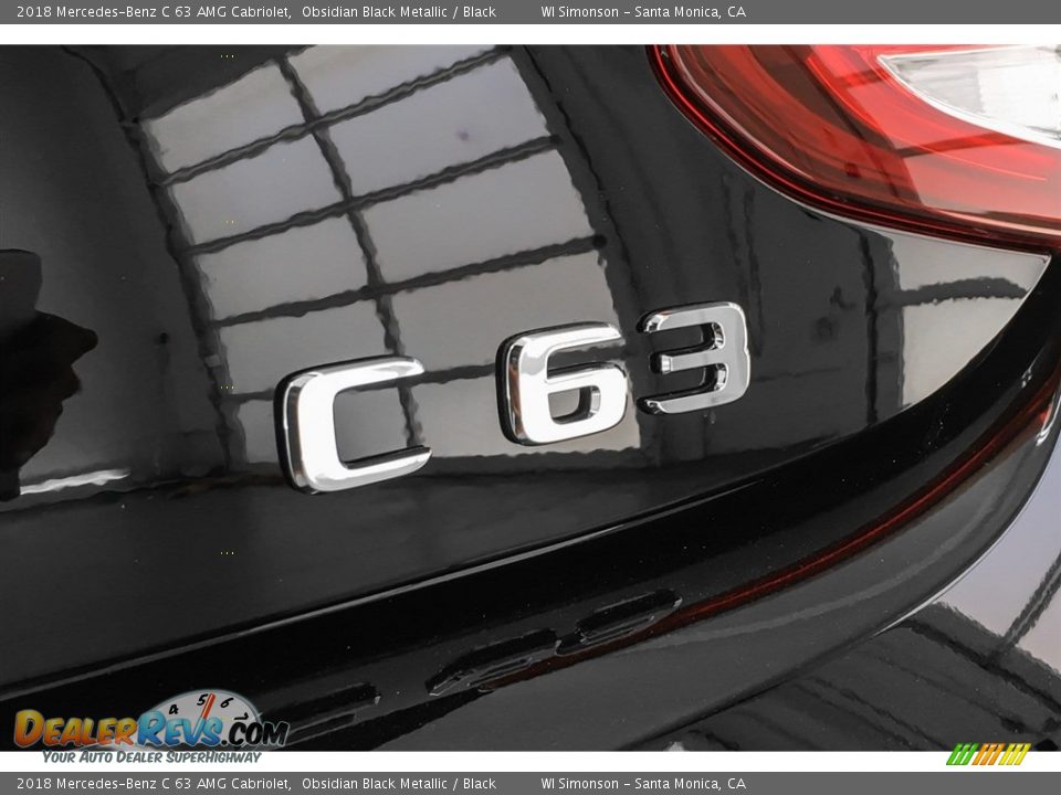 2018 Mercedes-Benz C 63 AMG Cabriolet Obsidian Black Metallic / Black Photo #7