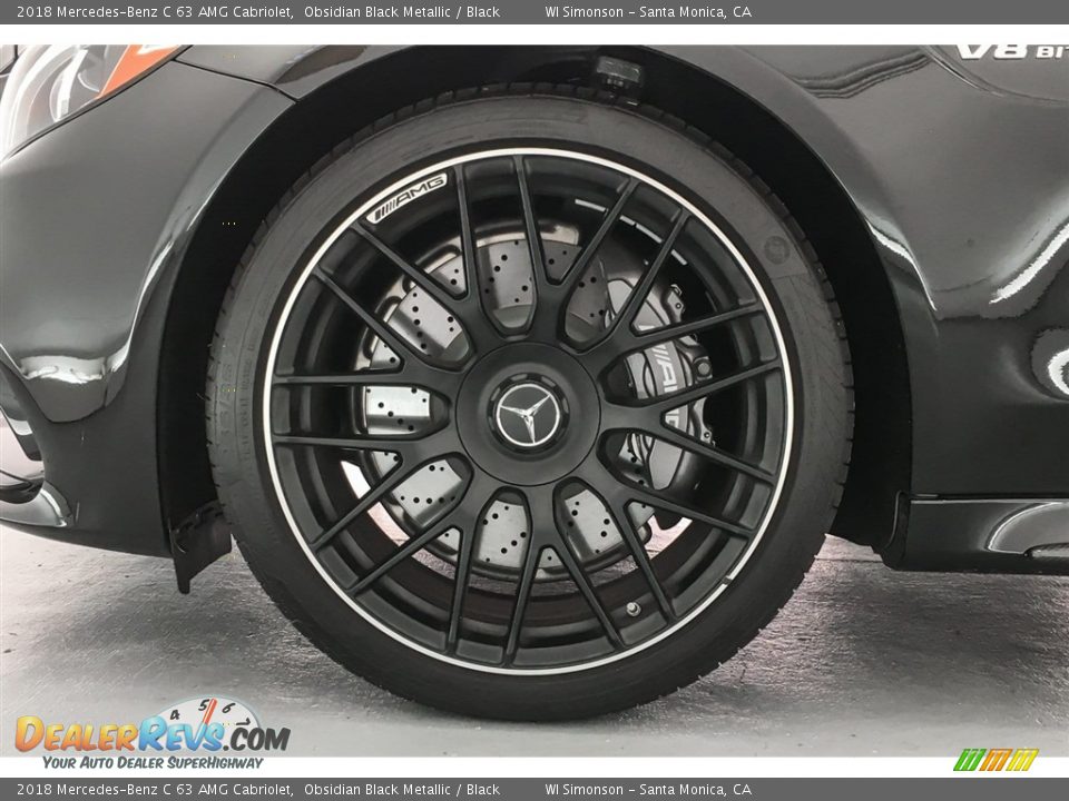 2018 Mercedes-Benz C 63 AMG Cabriolet Obsidian Black Metallic / Black Photo #8