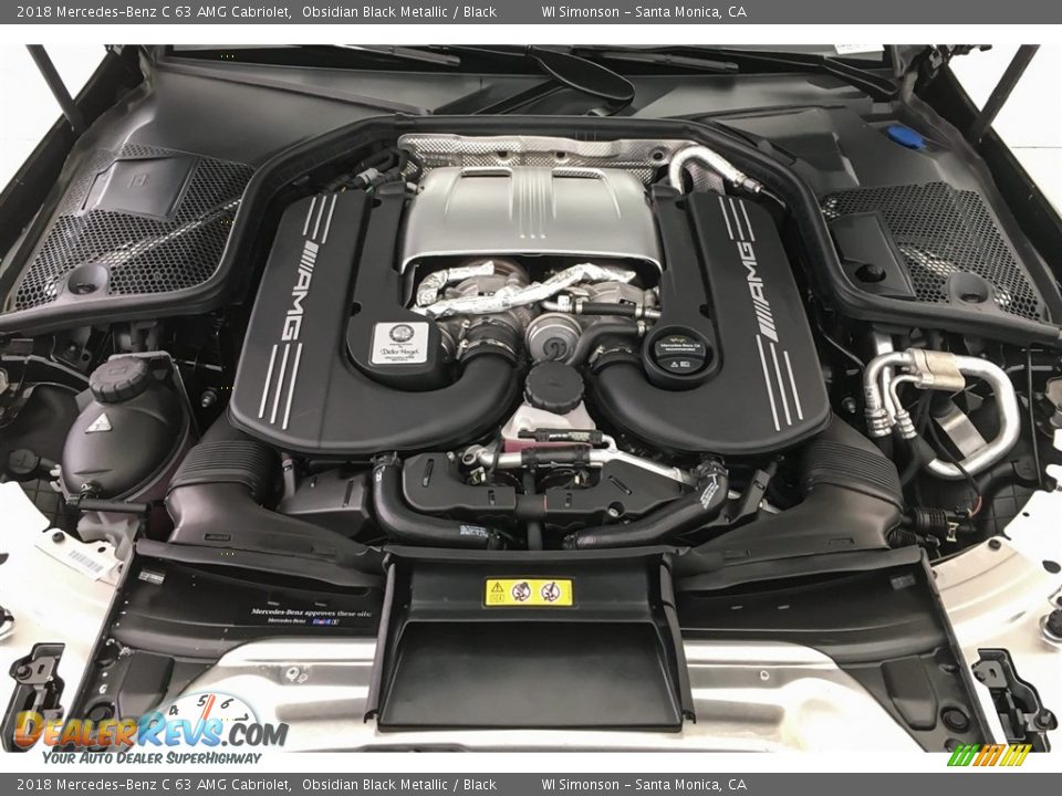 2018 Mercedes-Benz C 63 AMG Cabriolet Obsidian Black Metallic / Black Photo #9
