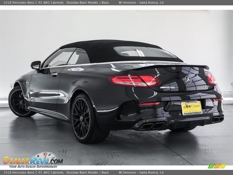2018 Mercedes-Benz C 63 AMG Cabriolet Obsidian Black Metallic / Black Photo #10