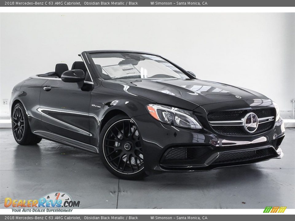 2018 Mercedes-Benz C 63 AMG Cabriolet Obsidian Black Metallic / Black Photo #12