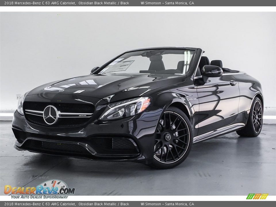 2018 Mercedes-Benz C 63 AMG Cabriolet Obsidian Black Metallic / Black Photo #13