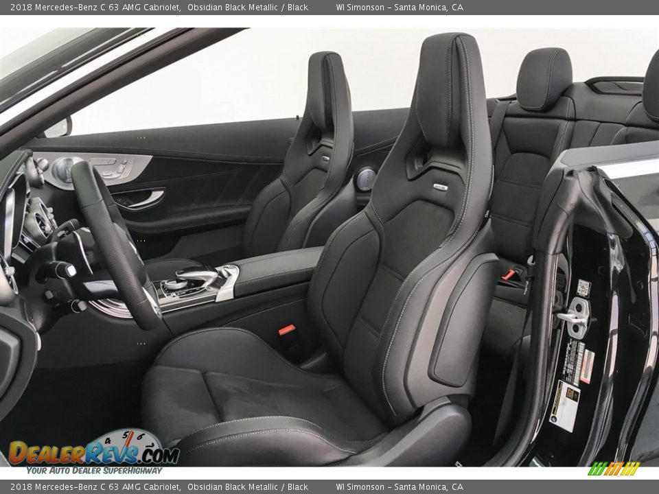 2018 Mercedes-Benz C 63 AMG Cabriolet Obsidian Black Metallic / Black Photo #14
