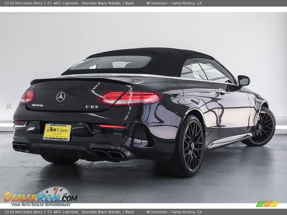 2018 Mercedes-Benz C 63 AMG Cabriolet Obsidian Black Metallic / Black Photo #16