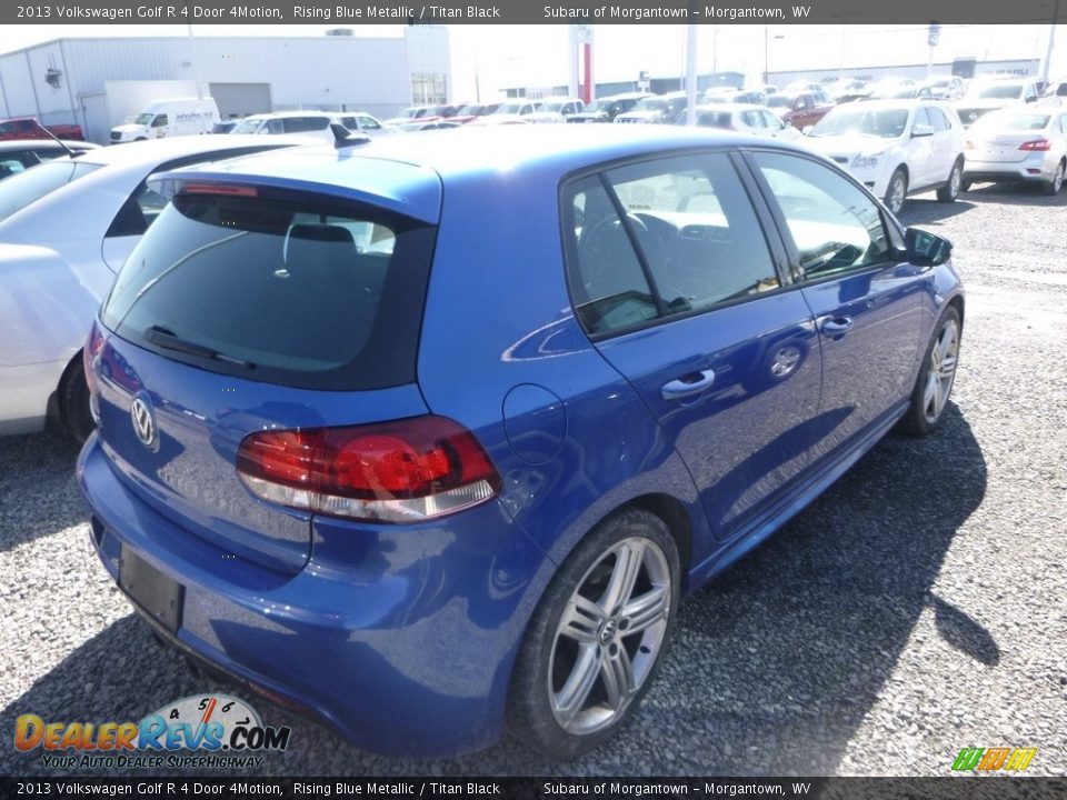 2013 Volkswagen Golf R 4 Door 4Motion Rising Blue Metallic / Titan Black Photo #3