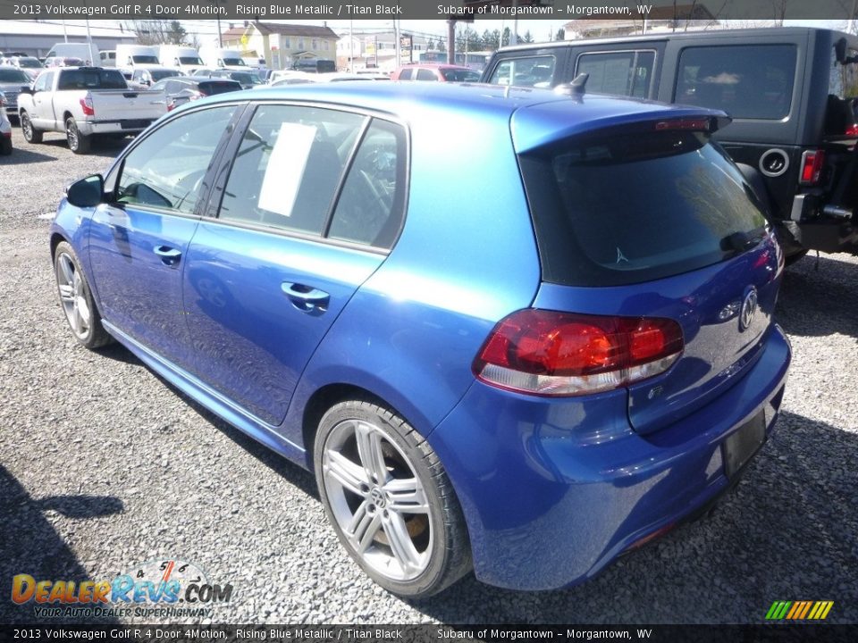 2013 Volkswagen Golf R 4 Door 4Motion Rising Blue Metallic / Titan Black Photo #4