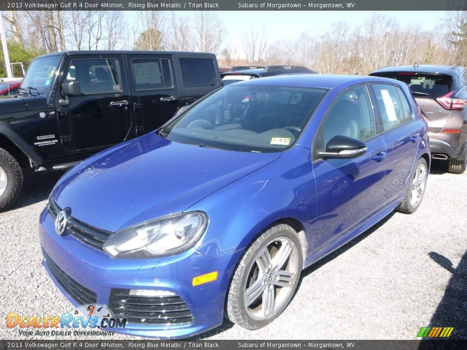 2013 Volkswagen Golf R 4 Door 4Motion Rising Blue Metallic / Titan Black Photo #5