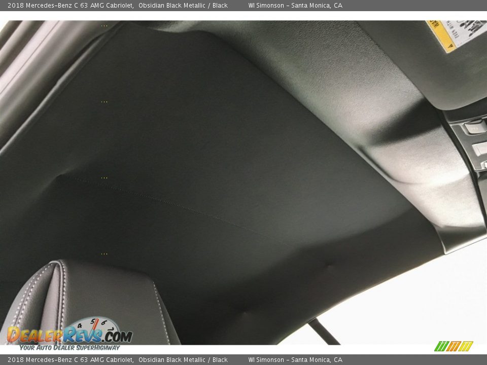 2018 Mercedes-Benz C 63 AMG Cabriolet Obsidian Black Metallic / Black Photo #28