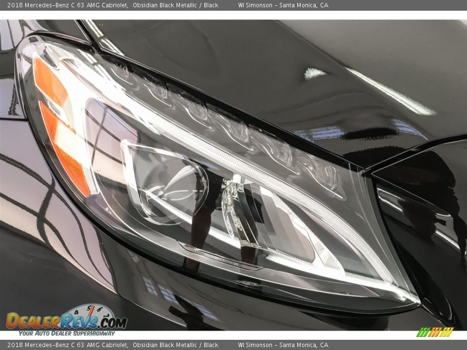 2018 Mercedes-Benz C 63 AMG Cabriolet Obsidian Black Metallic / Black Photo #32