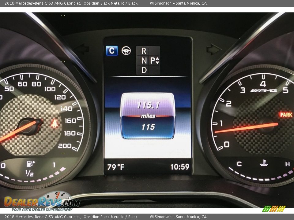 2018 Mercedes-Benz C 63 AMG Cabriolet Obsidian Black Metallic / Black Photo #34