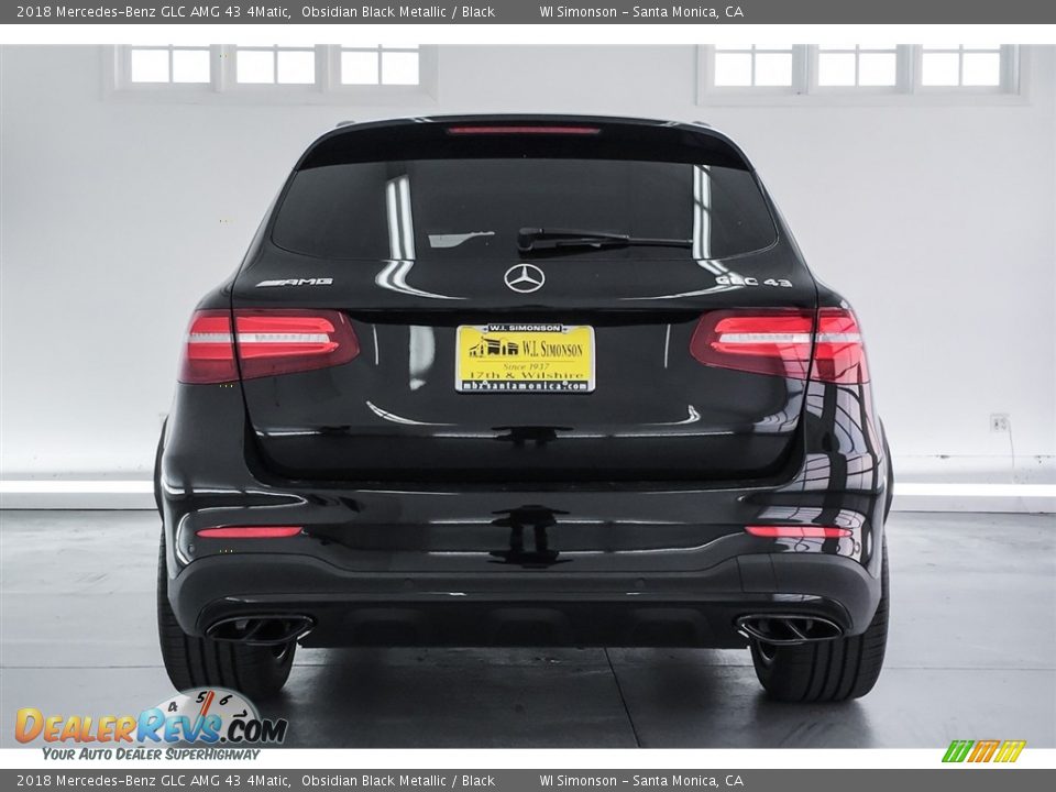 2018 Mercedes-Benz GLC AMG 43 4Matic Obsidian Black Metallic / Black Photo #3