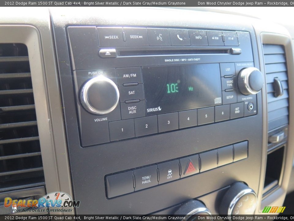 2012 Dodge Ram 1500 ST Quad Cab 4x4 Bright Silver Metallic / Dark Slate Gray/Medium Graystone Photo #17