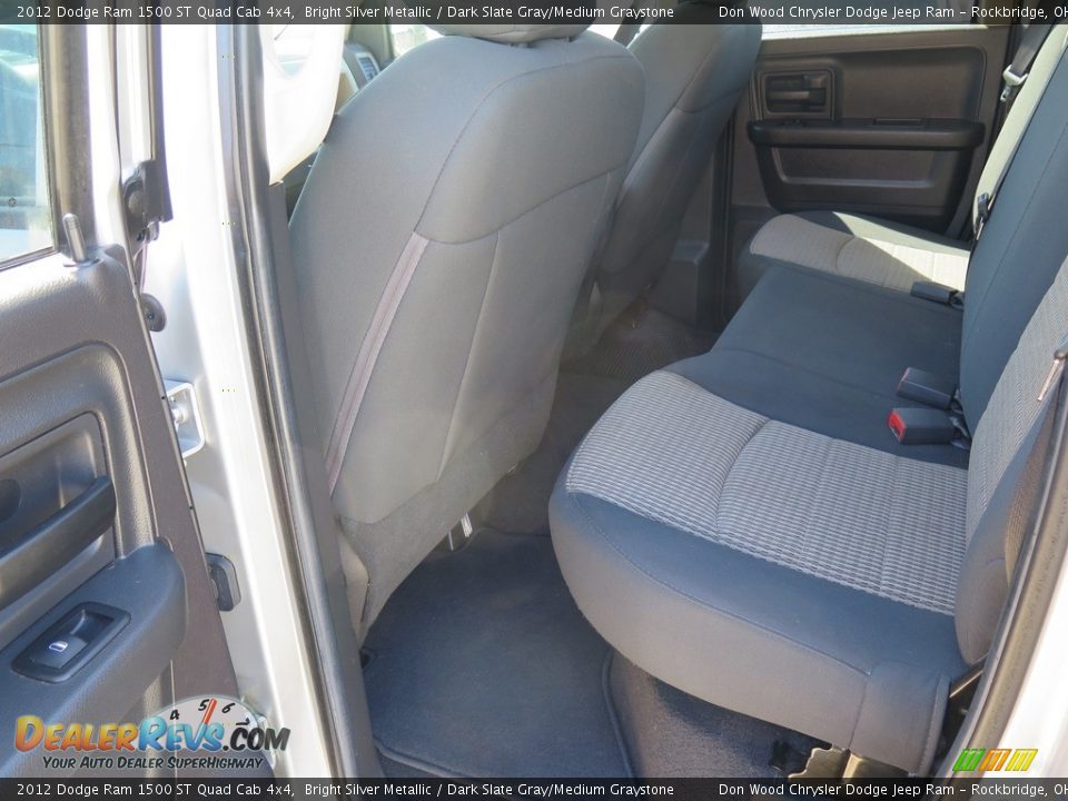 2012 Dodge Ram 1500 ST Quad Cab 4x4 Bright Silver Metallic / Dark Slate Gray/Medium Graystone Photo #28
