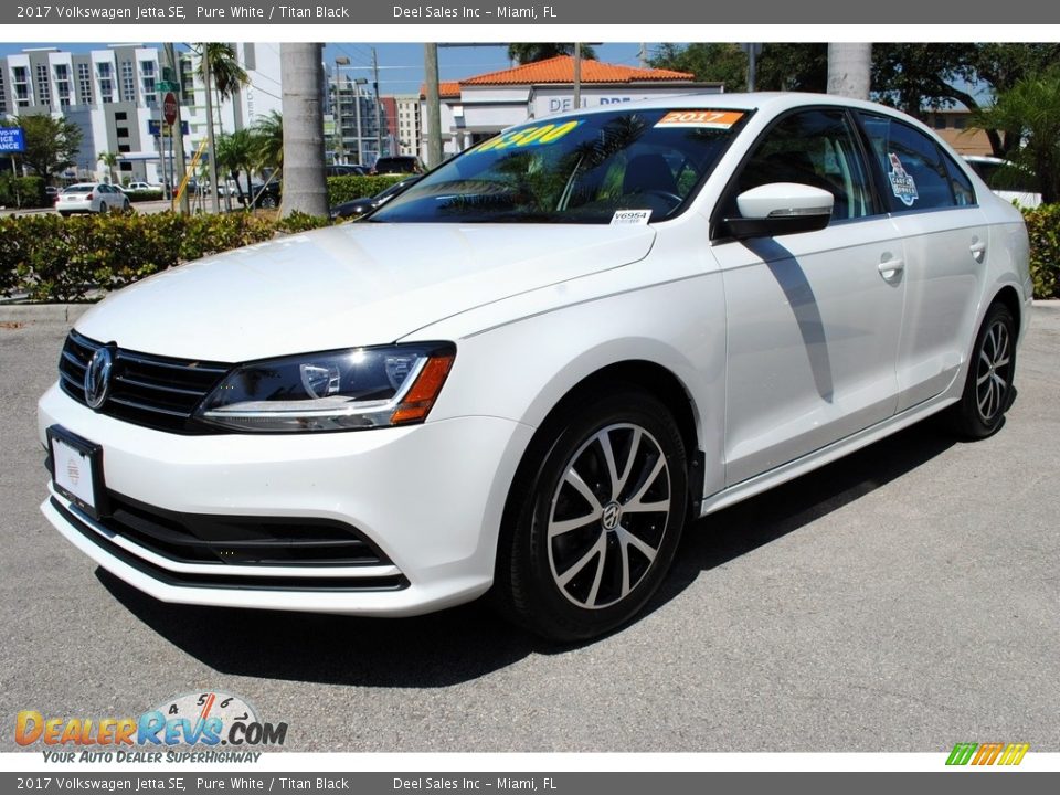2017 Volkswagen Jetta SE Pure White / Titan Black Photo #5
