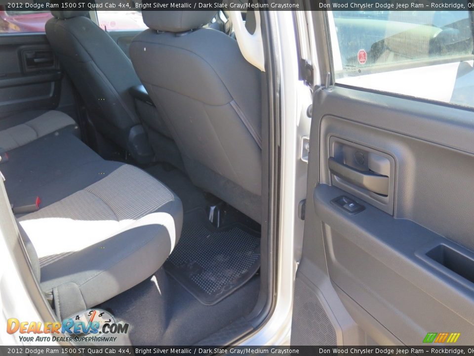 2012 Dodge Ram 1500 ST Quad Cab 4x4 Bright Silver Metallic / Dark Slate Gray/Medium Graystone Photo #29