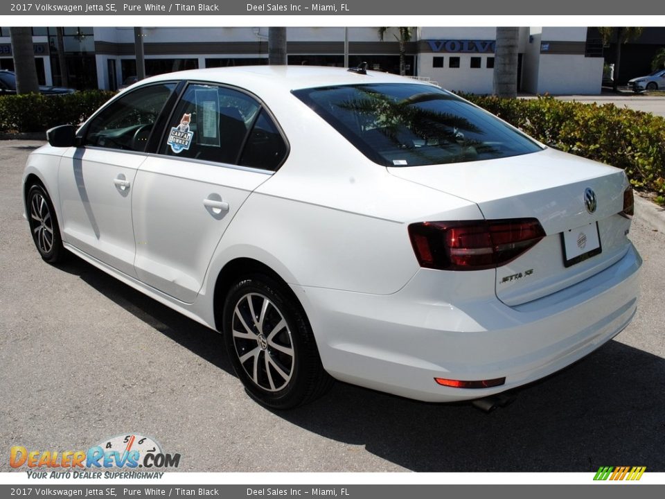 2017 Volkswagen Jetta SE Pure White / Titan Black Photo #6