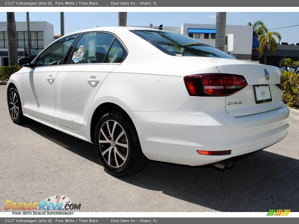 2017 Volkswagen Jetta SE Pure White / Titan Black Photo #7