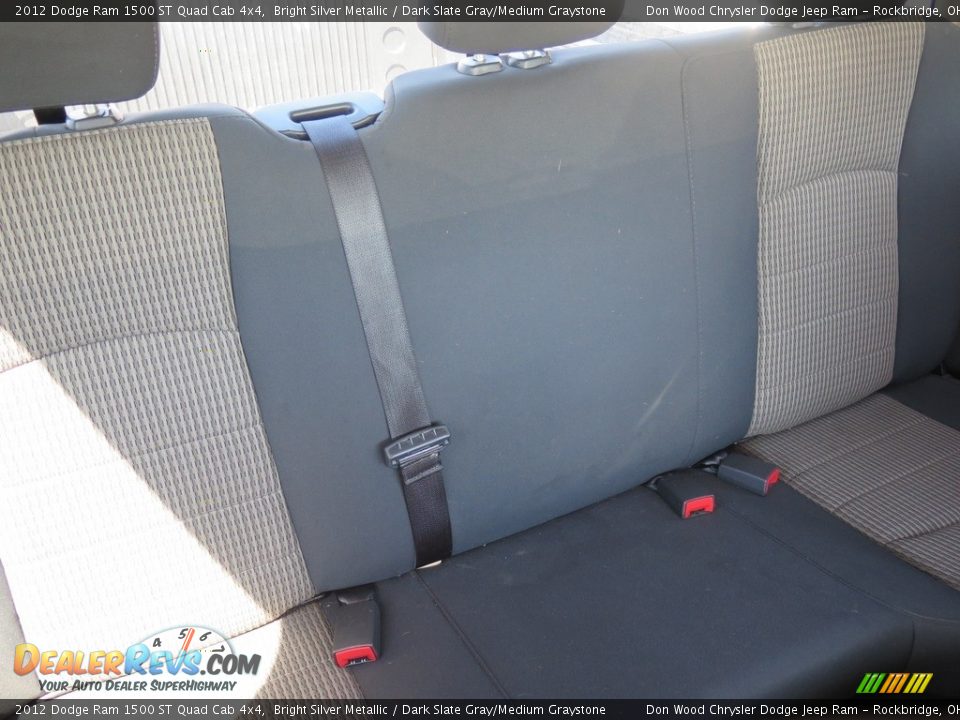 2012 Dodge Ram 1500 ST Quad Cab 4x4 Bright Silver Metallic / Dark Slate Gray/Medium Graystone Photo #31