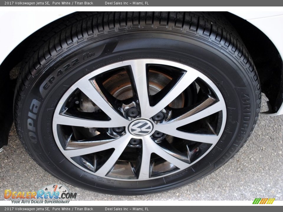 2017 Volkswagen Jetta SE Pure White / Titan Black Photo #10