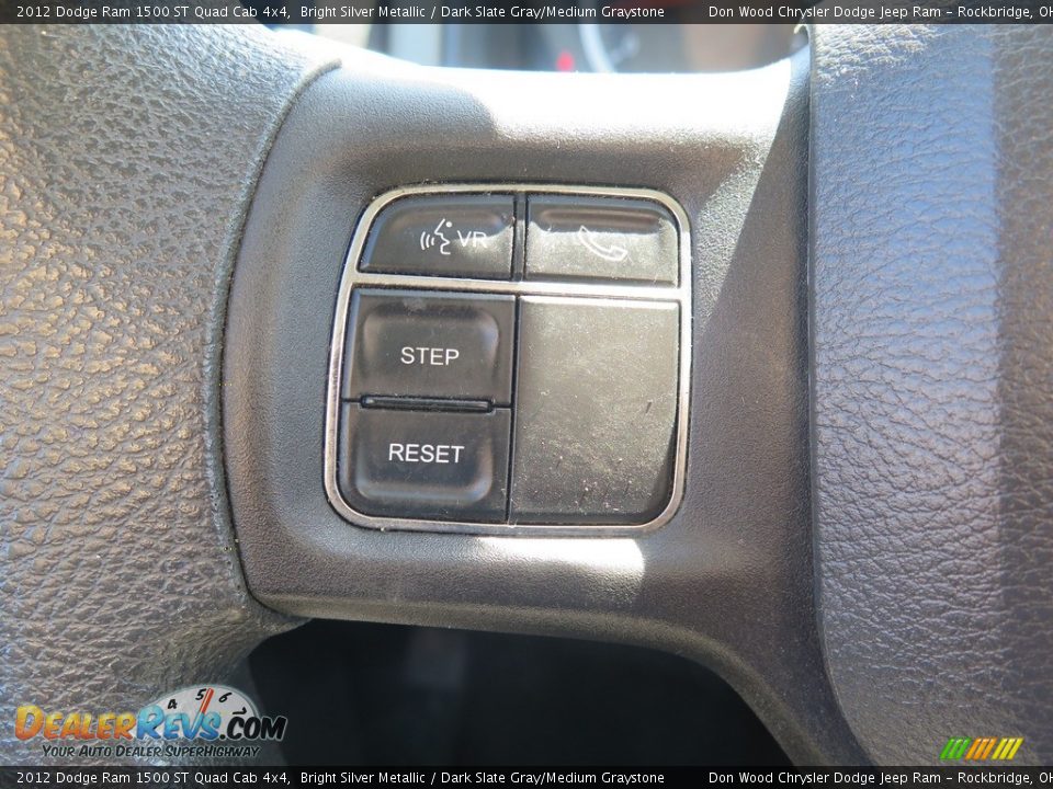 2012 Dodge Ram 1500 ST Quad Cab 4x4 Bright Silver Metallic / Dark Slate Gray/Medium Graystone Photo #34