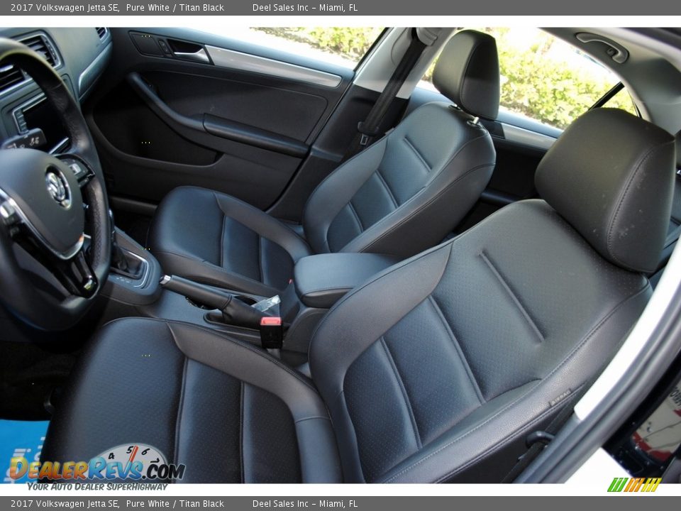 2017 Volkswagen Jetta SE Pure White / Titan Black Photo #14