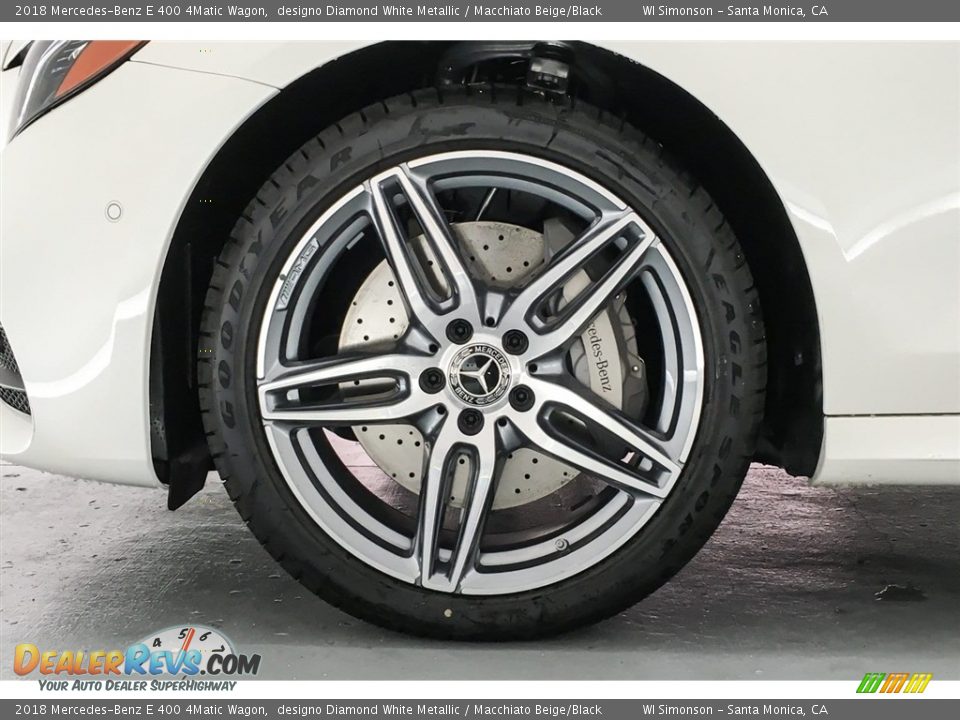 2018 Mercedes-Benz E 400 4Matic Wagon designo Diamond White Metallic / Macchiato Beige/Black Photo #9