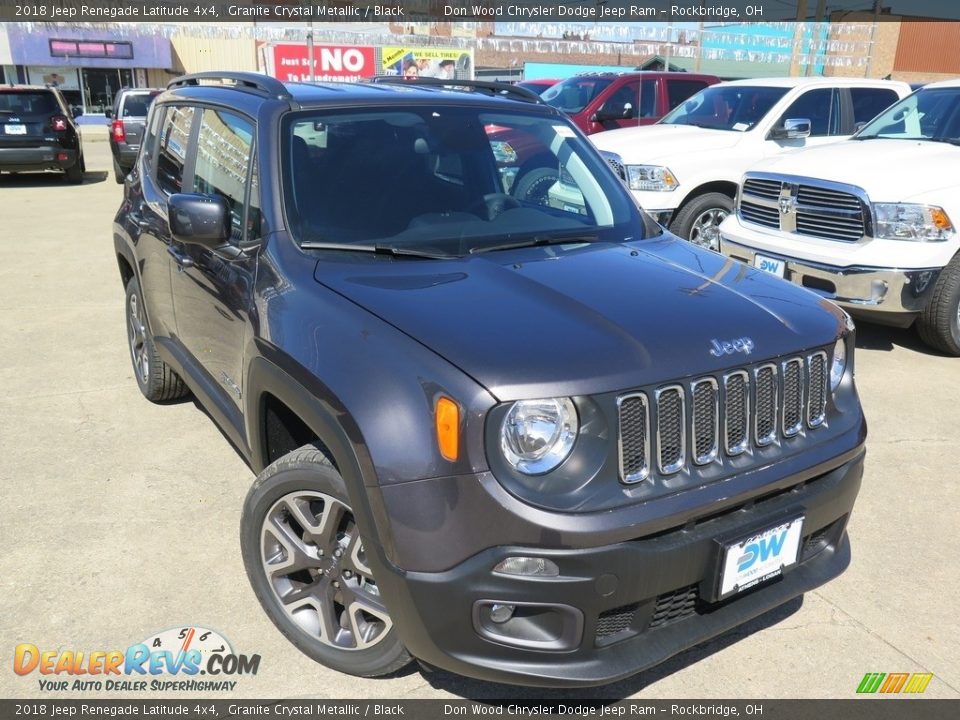 2018 Jeep Renegade Latitude 4x4 Granite Crystal Metallic / Black Photo #2