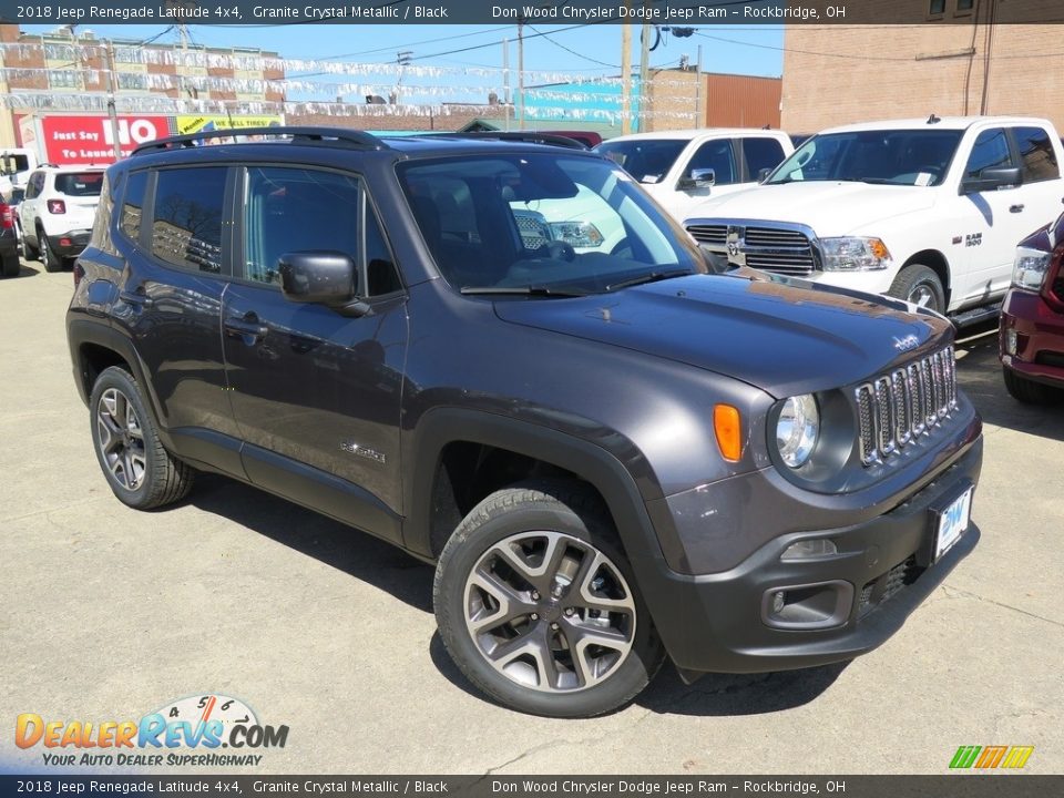 2018 Jeep Renegade Latitude 4x4 Granite Crystal Metallic / Black Photo #5