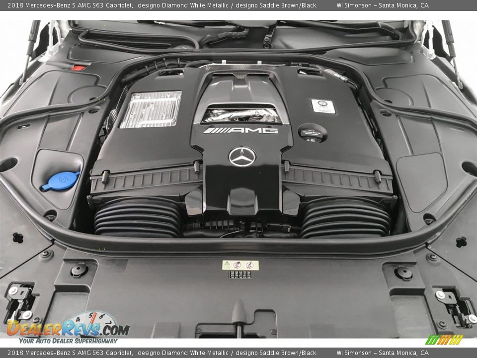2018 Mercedes-Benz S AMG S63 Cabriolet 4.0 Liter biturbo DOHC 32-Valve VVT V8 Engine Photo #9