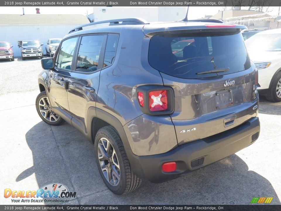 2018 Jeep Renegade Latitude 4x4 Granite Crystal Metallic / Black Photo #10