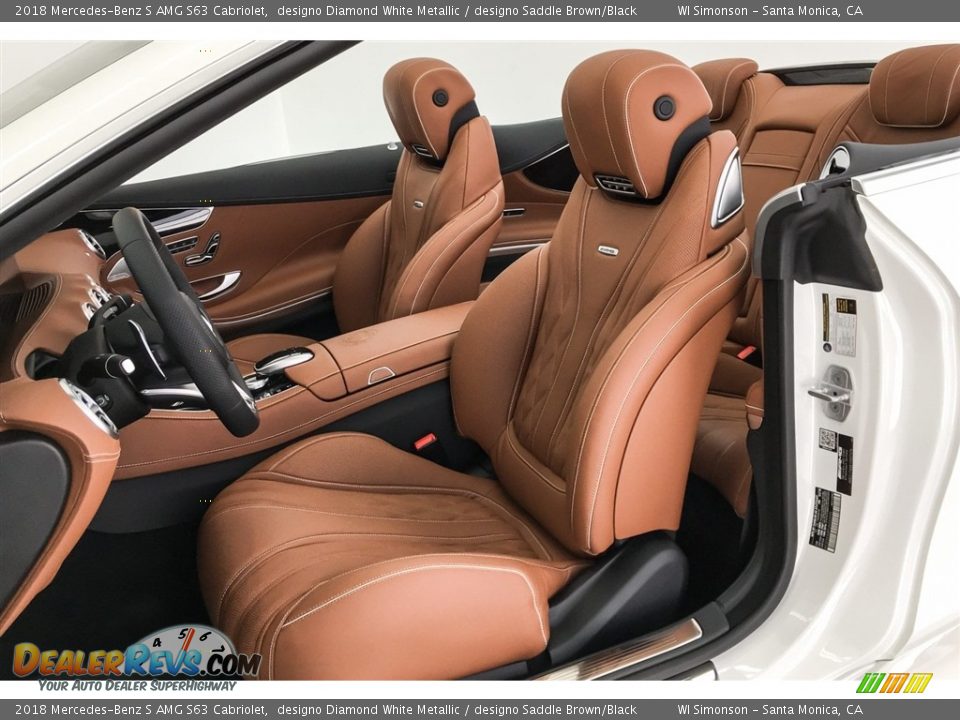Front Seat of 2018 Mercedes-Benz S AMG S63 Cabriolet Photo #14