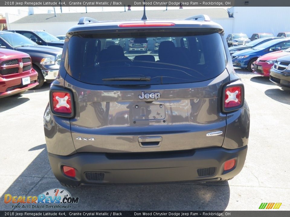 2018 Jeep Renegade Latitude 4x4 Granite Crystal Metallic / Black Photo #11