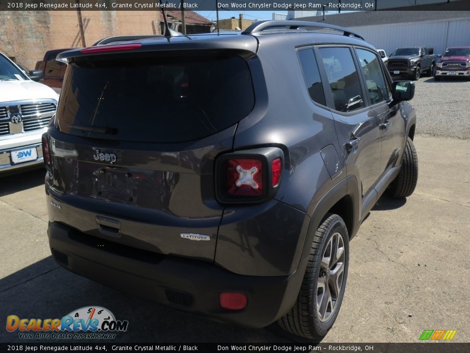 2018 Jeep Renegade Latitude 4x4 Granite Crystal Metallic / Black Photo #12