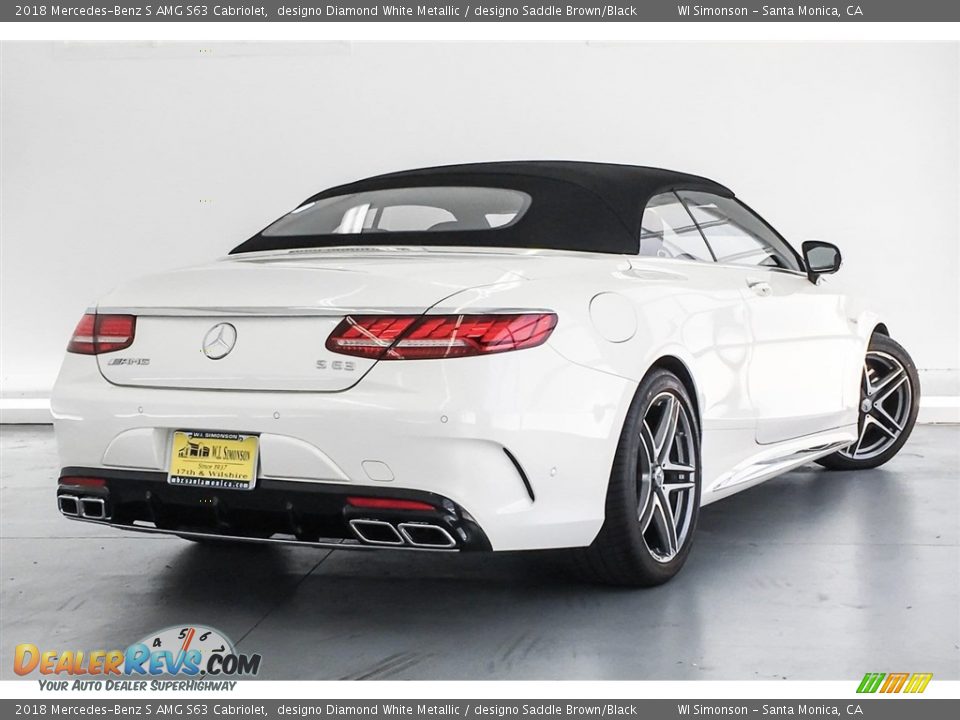 2018 Mercedes-Benz S AMG S63 Cabriolet designo Diamond White Metallic / designo Saddle Brown/Black Photo #16