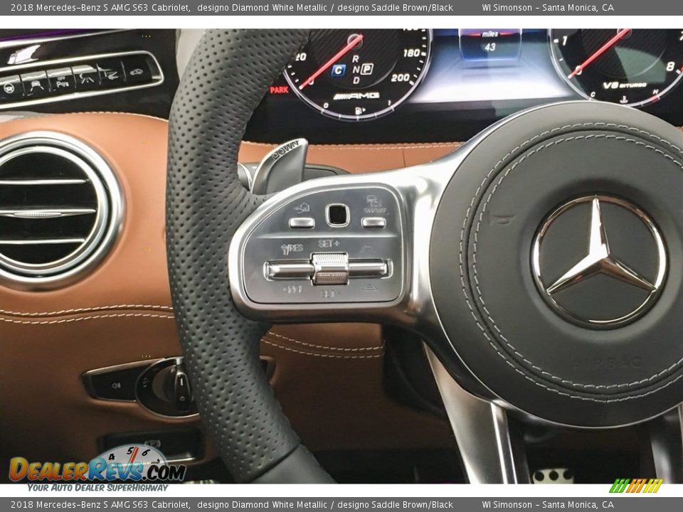 Controls of 2018 Mercedes-Benz S AMG S63 Cabriolet Photo #18