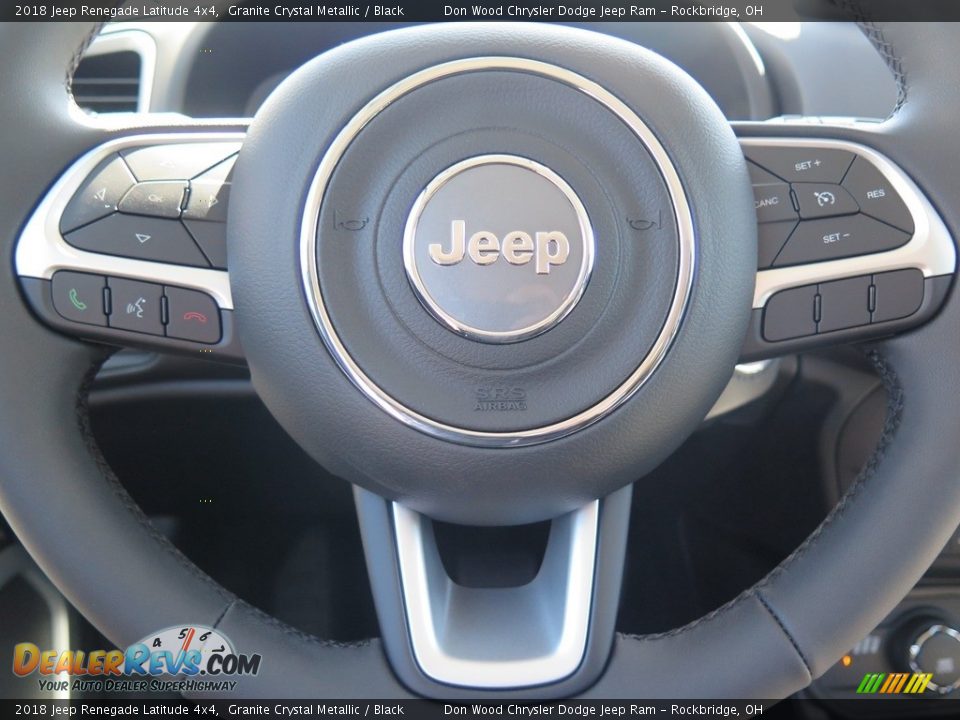 2018 Jeep Renegade Latitude 4x4 Granite Crystal Metallic / Black Photo #15