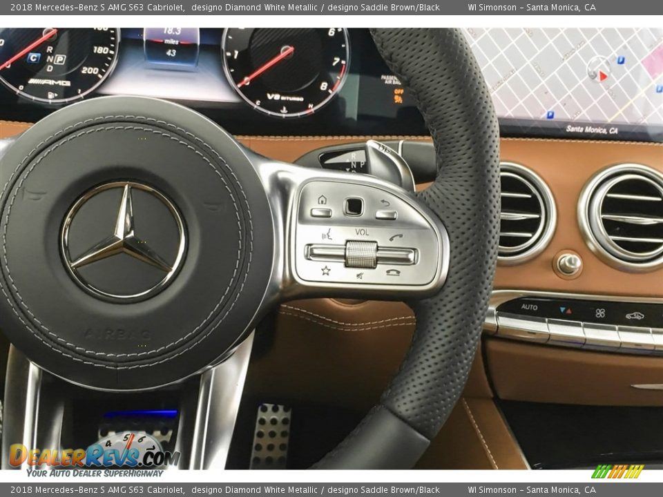 Controls of 2018 Mercedes-Benz S AMG S63 Cabriolet Photo #19