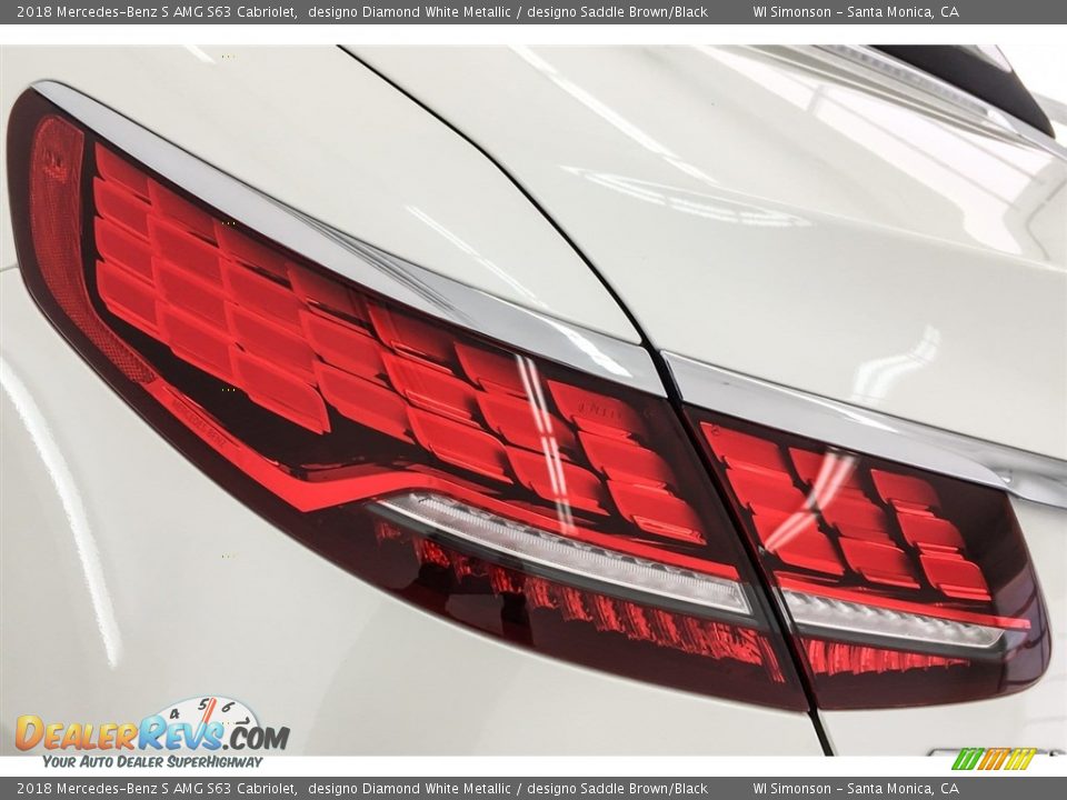 2018 Mercedes-Benz S AMG S63 Cabriolet designo Diamond White Metallic / designo Saddle Brown/Black Photo #25