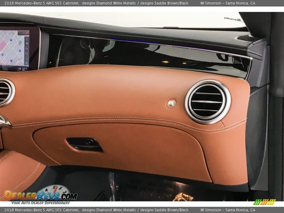 2018 Mercedes-Benz S AMG S63 Cabriolet designo Diamond White Metallic / designo Saddle Brown/Black Photo #27