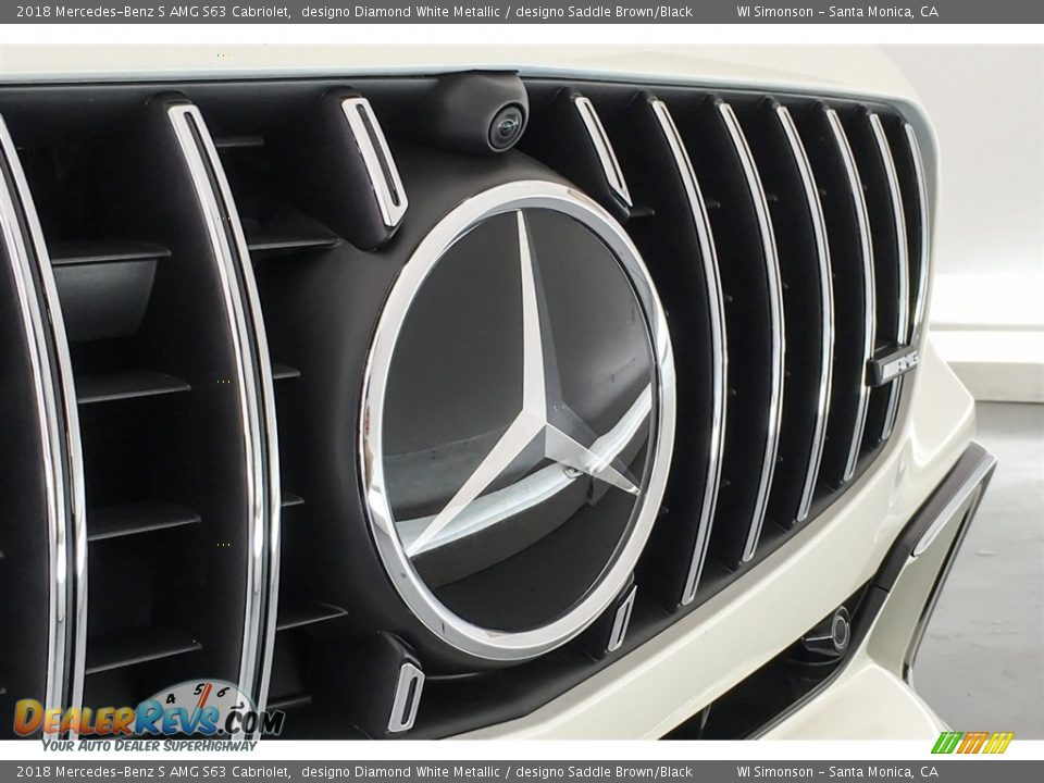 2018 Mercedes-Benz S AMG S63 Cabriolet designo Diamond White Metallic / designo Saddle Brown/Black Photo #33
