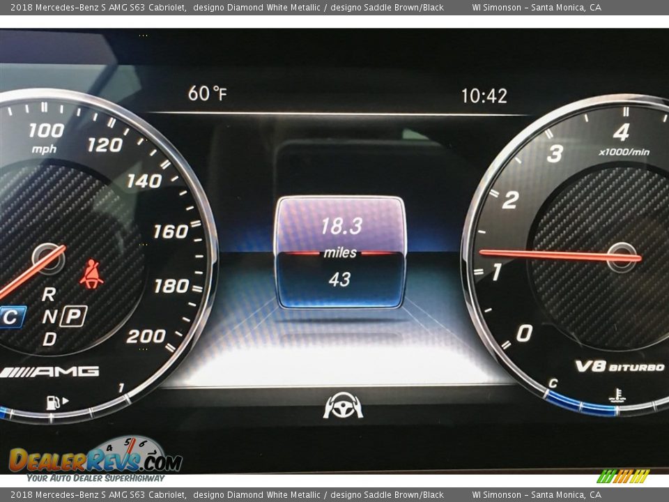 2018 Mercedes-Benz S AMG S63 Cabriolet designo Diamond White Metallic / designo Saddle Brown/Black Photo #34