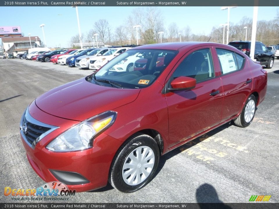 Front 3/4 View of 2018 Nissan Versa S Plus Photo #8
