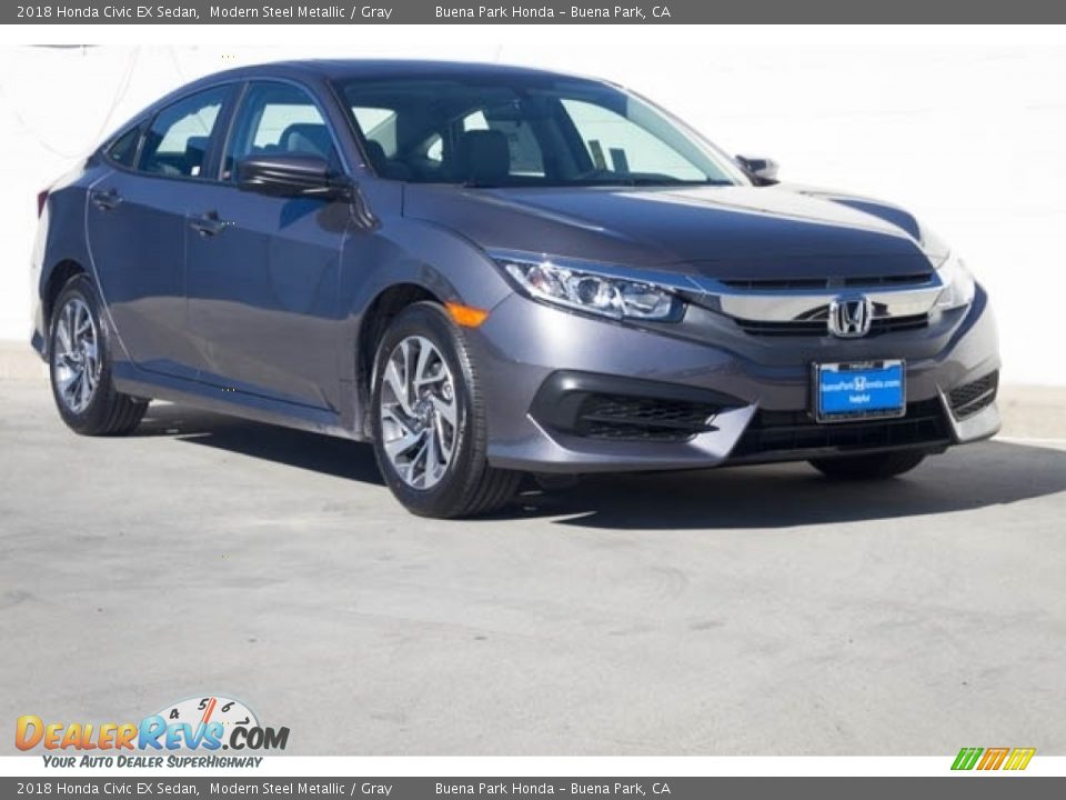 2018 Honda Civic EX Sedan Modern Steel Metallic / Gray Photo #1