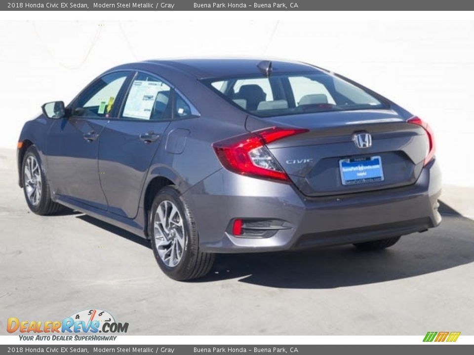 2018 Honda Civic EX Sedan Modern Steel Metallic / Gray Photo #2