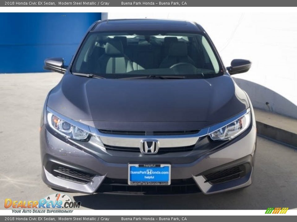 2018 Honda Civic EX Sedan Modern Steel Metallic / Gray Photo #3