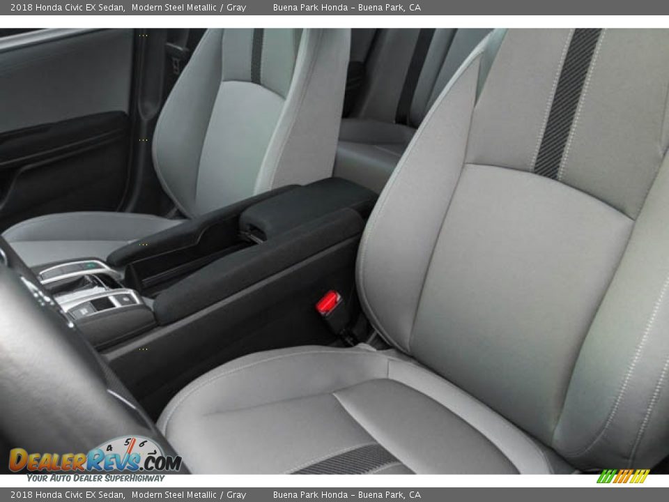 2018 Honda Civic EX Sedan Modern Steel Metallic / Gray Photo #23