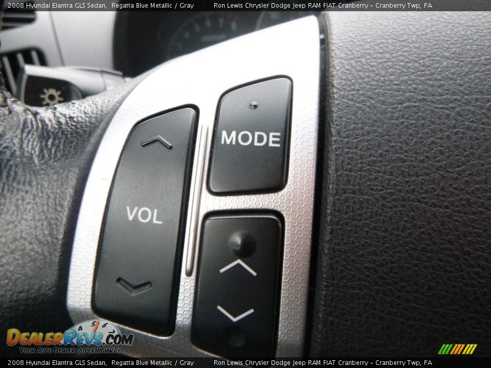 2008 Hyundai Elantra GLS Sedan Regatta Blue Metallic / Gray Photo #20