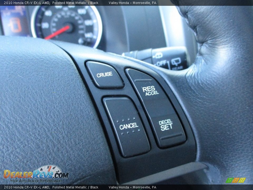 2010 Honda CR-V EX-L AWD Polished Metal Metallic / Black Photo #17