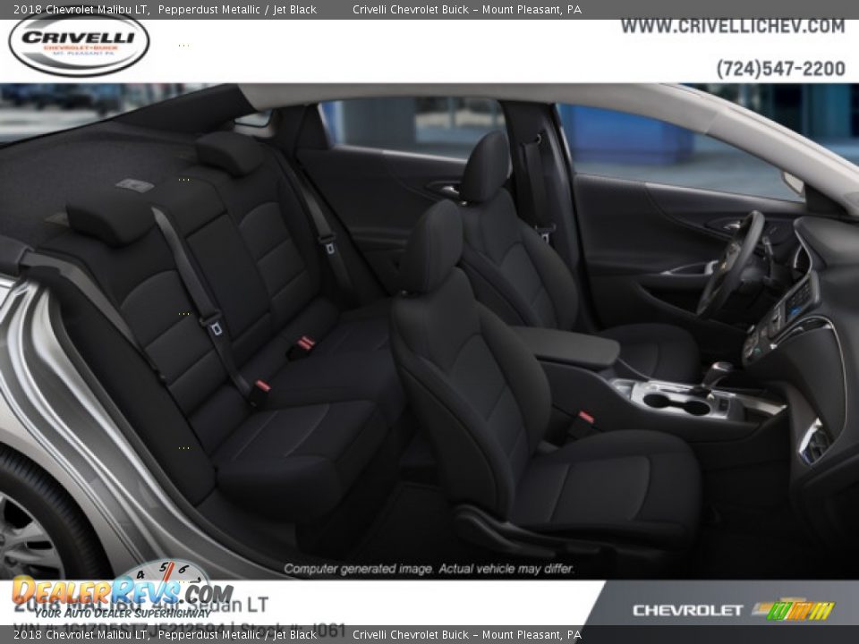 2018 Chevrolet Malibu LT Pepperdust Metallic / Jet Black Photo #6